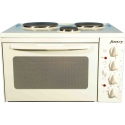 FANCY O1 Κουζινάκι Επιτραπέζιο, 3 Εστιών, Αντιστάσεων, (31L) 1500 Watt, Λευκό FANCY O1 Κουζινάκι Επιτραπέζιο, 3 Εστιών, Αντιστάσεων, (31L) 1500 Watt, Λευκό