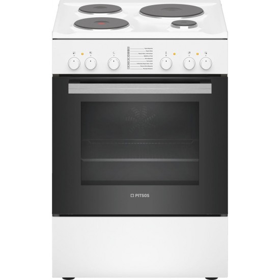 Pitsos PHA009020 Κουζίνα με Εστίες Εμαγιέ (60cm) Φούρνος (66lt) A Λευκή Pitsos PHA009020 Κουζίνα με Εστίες Εμαγιέ (60cm) Φούρνος (66lt) A Λευκή