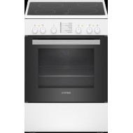 Pitsos PHC009120 Κουζίνα με Κεραμικές Εστίες (60cm) Φούρνος (66lt) Λευκή Α 