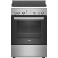 Pitsos PHC009150 Κουζίνα με Κεραμικές Εστίες (60cm) Φούρνος  (66lt) Inox A
