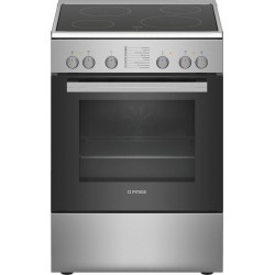 Pitsos PHC009150 Κουζίνα με Κεραμικές Εστίες (60cm) Φούρνος  (66lt) Inox A