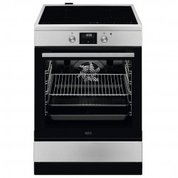 AEG CIB6443BBM Κουζίνα 73lt με ΕΠΑΓΩΓΙΚΕΣ Εστίες ,Γερμανίας Π60cm Inox,Τηλεσκοπικά Βαγονέτα