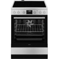 AEG CCB6442MBM Κουζίνα ΙΝΟΧ 73lt με 6 Κεραμικές Εστίες ,MAXITRAY,βυθιζόμενοι διακόπτες