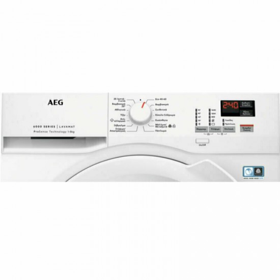 Aeg L6FNK49IWG Πλυντήριο Ρούχων με ΑΤΜΟ 9kg 1400στρ C CLASS ME INVERTER ΚΙΝΗΤΗΡΑ