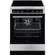Aeg CCB6693APM Κουζίνα Κεραμική Inox με ΠΥΡΟΛΥΣΗ,73λιτρα,Τηλεσκοπικοί βραχίονες TR1LV
