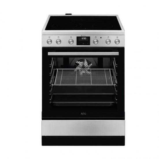 AEG CCB6446CBM SurroundCook , Κουζίνα 73lt, με Κεραμικές Εστίες, με Υδρόλυση, Π59.6εκ, Α, Inox,Διακόπτες: Βυθιζόμενοι,Τηλεσκοπικός Μηχανισμός