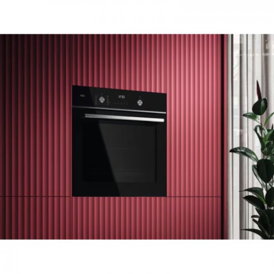 AEG OS6CB531AB 6000 SenseCook Φούρνος 71lt Μαύρος, Wi-Fi πιεζόμενοι διακόπτες, Soft Closing and Opening Door ,Catalytic Partial/ Aqua Clean,γερμανιας