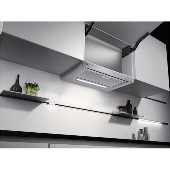 AEG DPE5660M Συρόμενος Απορροφητήρας 60cm Inox  ,Γερμανίας,660 m³/h ,ExtractionTech Plus