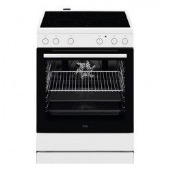 AEG CCB6400NBW Κουζίνα Ηλεκτρική 73lt με Κεραμικές Εστίες 59.6cm,ΛΕΥΚΗ