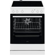AEG CCB6400MBW Ηλεκτρική Κουζίνα με Εστίες Κεραμικές (73lt) Λευκή Α,βυθιζόμενοι διακόπτες