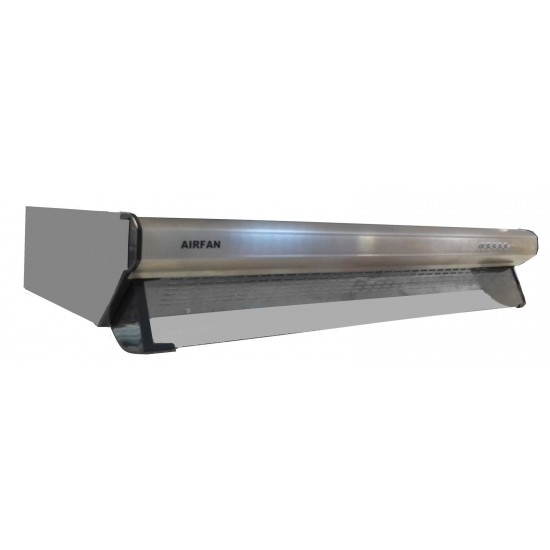 AIRFAN TC-90IN Απορροφητήρας (90cm) INOX, 2 μοτερ 580m3/h,φιλτρα αλουμινιου