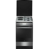 Amica 58ME2.35HZPP (XV) Κουζίνα Ηλεκτρική 62lt με Εστίες Αερίου & Ρεύματος 50cm