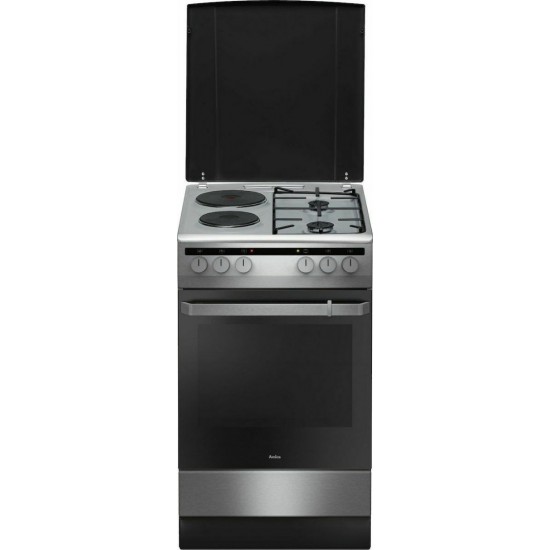 Amica 58ME2.35HZPP (XV) Κουζίνα Ηλεκτρική 62lt με Εστίες Αερίου & Ρεύματος 50cm Amica 58ME2.35HZPP (XV) Κουζίνα Ηλεκτρική 62lt με Εστίες Αερίου & Ρεύματος 50cm