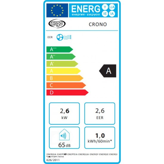 ARGO 537RG61957 CRONO Φορητό Κλιματιστικό (10000Btu) Α