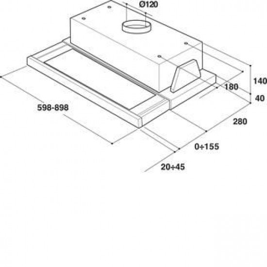 Whirlpool AKR 749/1 IX Απορροφητήρας Συρόμενος (60cm) Inox,304 m3 / h