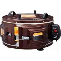 Akel AF-120 Red Ηλεκτρικό Φουρνάκι 33lt χωρίς Εστίες  ισχυς 1100w διαμετρος: 46 cm με θερμοστατη