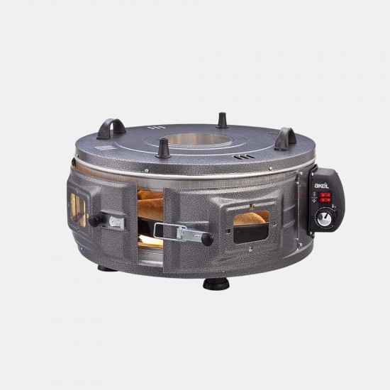 Akel AF220 Φουρνάκι 41lt Χωρίς Εστίες Γκρι  ,ισχυς 1300w διαμετρος: 53 cm , με θερμοστατη ,Σώμα Αλουμινίου