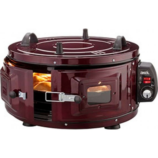 Akel AF-008 Ηλεκτρικό Φουρνάκι 41lt χωρίς Εστίες ισχυς 1100w διαμετρος: 46 cm