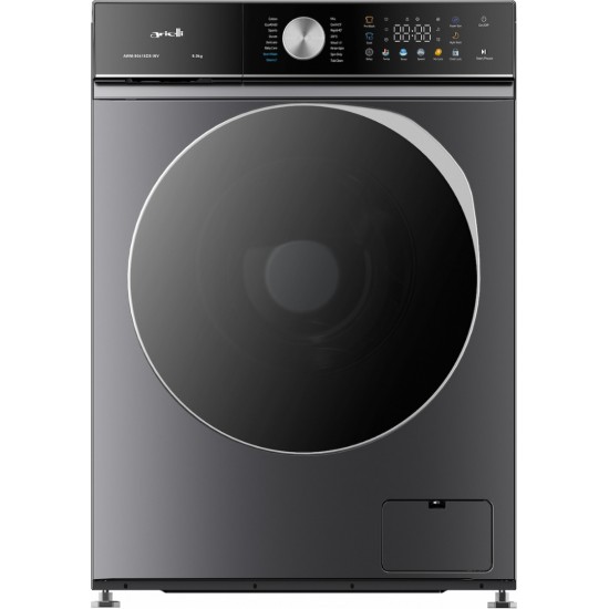 Arielli AWM-90416DS INV Πλυντήριο Ρούχων 9kg, 1400 Στροφών, με Ατμό, Α, Γκρι