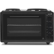 Arielli AO-3642BL Ηλεκτρικό Φουρνάκι 42lt με 2 Εστίες Black,Ισχύς: 650W