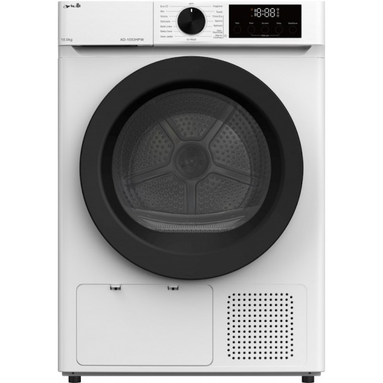Arielli AD-1053HPW Στεγνωτήριο Ρούχων 10kg, με Συμπυκνωτή, Α++, Λευκό,Κινητήρας: Ιnverter Arielli AD-1053HPW Στεγνωτήριο Ρούχων 10kg, με Συμπυκνωτή, Α++, Λευκό,Κινητήρας: Ιnverter