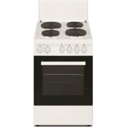Arielli C-5060FL Κουζίνα 43lt με Εμαγιέ Εστίες, Πλατος 50εκ., Λευκή,5 τρόπους ψησίματος,85 cm x 50 cm x 60