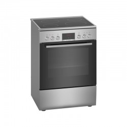 Bosch HKR390050 Κουζίνα με Εστίες  Κεραμικές 4 ,(60cm) Φούρνος (66lt) Inox Α,3D Hotair,Bυθιζόμενοι διακόπτες