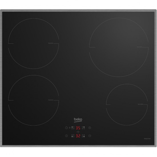 Beko HII64400MTX  Επαγωγική Εστία Αυτόνομη 60x52εκ. ,Χρώμα: Μαύρο 