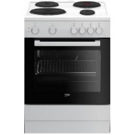 Beko FSS 66002 GW Κουζίνα 71lt με Εμαγιέ Εστίες Π60εκ. Λευκή ,Στατικός φούρνος  με 4 λειτουργίες ,-3-χρονια εγγυηση
