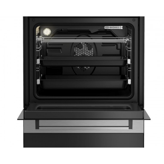 Beko FSM 67320 DXT Κουζίνα Ηλεκτρική 65lt με Κεραμικές Εστίες 60cm