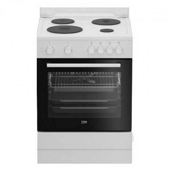 Beko FSM57100GW White Κουζίνα Ηλεκτρική 55lt με Κεραμικές Εστίες 60cm