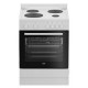 Beko FSM57100GW White Κουζίνα Ηλεκτρική 55lt με Κεραμικές Εστίες 60cm
