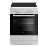 Beko FBM67011GW Κουζίνα Ηλεκτρική ,Με Αερόθερμο72lt με 5 Κεραμικές Εστίες 60cm,Προγράμματα 8