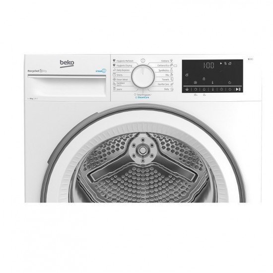 BEKO B3T68230 Στεγνωτήριο 8kg A++ με Αντλία Θερμότητας , SteamCure / Recycled Dry, 15 Προγράμματα,3 χρονια εγγυηση