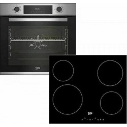 Beko BBIE12300XD + HIC64401 Σετ Φούρνος άνω Πάγκου (72lt) με Κεραμικές Εστίες (Π59.4εκ.) Inox Beko BBIE12300XD + HIC64401 Σετ Φούρνος άνω Πάγκου (72lt) με Κεραμικές Εστίες (Π59.4εκ.) Inox