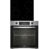Beko BBIE12300XD+HIC 64402 Σετ Φούρνος άνω (Πάγκου 72lt) +Κεραμική Εστία Αυτόνομη με Λειτουργία Κλειδώματος 58x51εκ.