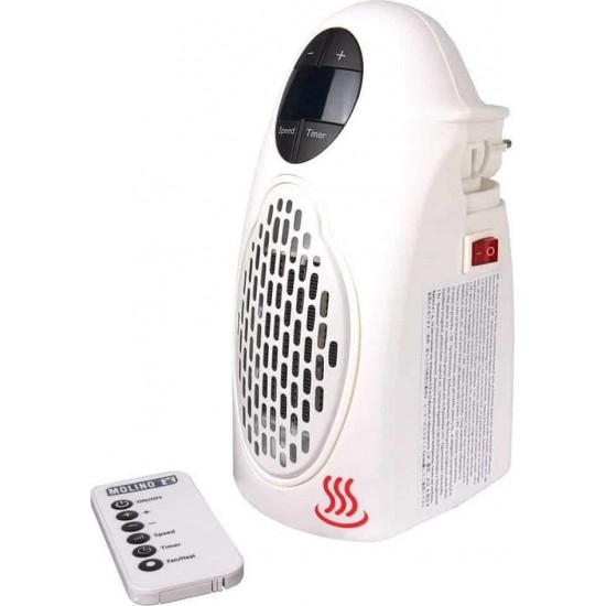 BEPER MOLINO HEATER  Αερόθερμο Δωματίου Τοίχου 500W.Κεραμική τεχνολογία , Τηλεχειριστήριο