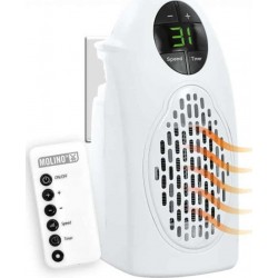 BEPER MOLINO HEATER  Αερόθερμο Δωματίου Τοίχου 500W.Κεραμική τεχνολογία , Τηλεχειριστήριο