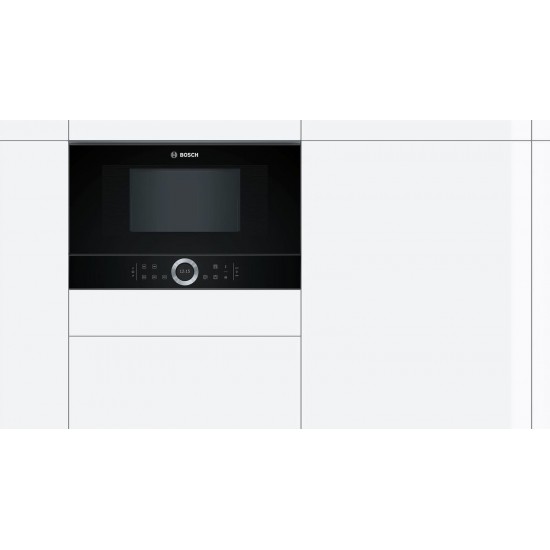 Bosch BFL634GB1 Εντοιχιζόμενος Φούρνος Μικροκυμάτων (21lt) Μαύρος Bosch BFL634GB1 Εντοιχιζόμενος Φούρνος Μικροκυμάτων (21lt) Μαύρος