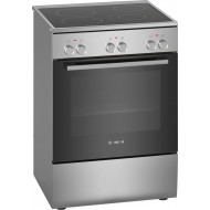Bosch HKA090150 Κουζίνα 66lt με Κεραμικές Εστίες Π60εκ. Inox,Διακόπτες Σταθεροί, Τρόποι Ψησίματος 7