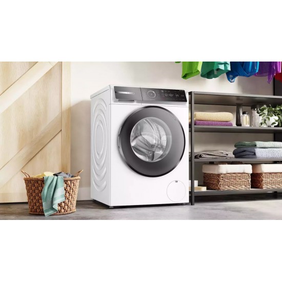 Bosch WGB24409GR Πλυντήριο Ρούχων 9kg με Λειτουργία Ατμού,Σύστημα 4D Wash, Home Connect:, Iron Assist:,ActiveWater™Plus,Υγιεινή Plus:AntiStain,EcoSilence Drive 