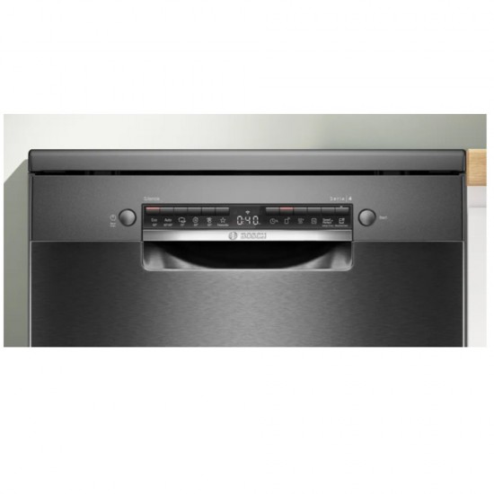 Bosch SMS4HVC11E Ελεύθερο Πλυντήριο Πιάτων με Wi-Fi για 14 Σερβίτσια Π60cm Brushed Black Steel