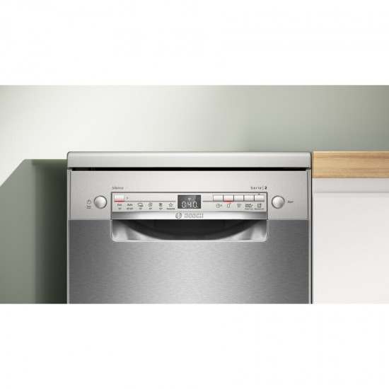 Bosch SPS2HKI55E Ελεύθερο Πλυντήριο Πιάτων για 10 Σερβίτσια 45cm με Wi-Fi Inox,Home Connect., Bosch SPS2HKI55E Ελεύθερο Πλυντήριο Πιάτων για 10 Σερβίτσια 45cm με Wi-Fi Inox,Home Connect.,