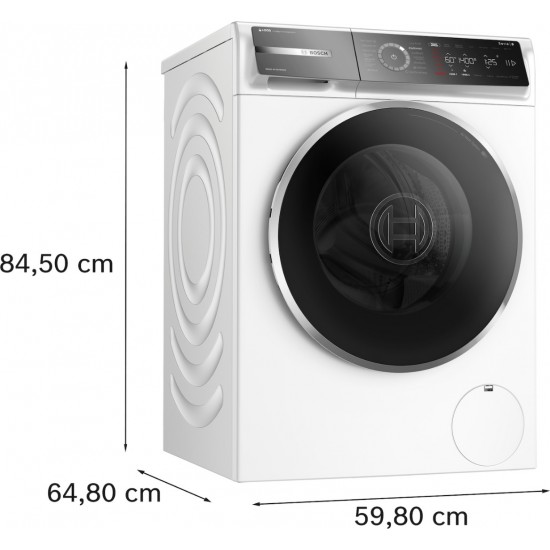 Bosch WGB264A0GR Πλυντήριο Ρούχων 11kg με Ατμό ,με i-Dos, AutomaticDosing ,Ηome Connect:,1400 Στροφών,4D Wash System,A -30%: Bosch WGB264A0GR Πλυντήριο Ρούχων 11kg με Ατμό ,με i-Dos, AutomaticDosing ,Ηome Connect:,1400 Στροφών,4D Wash System,A -30%: