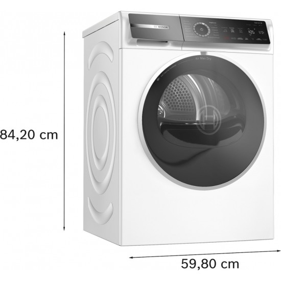 Bosch WRB247D0GR Series 8 Στεγνωτήριο 9kg A(πρώην Α+++-20%) με Αντλία Θερμότητας , Cool Dry,Air Max Dry:,Speed Perfect Plus,Home Connect:,Γρήγορο 40' Bosch WRB247D0GR Series 8 Στεγνωτήριο 9kg A(πρώην Α+++-20%) με Αντλία Θερμότητας , Cool Dry,Air Max Dry:,Speed Perfect Plus,Home Connect:,Γρήγορο 40'