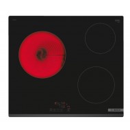 Bosch PKM631BB2E Αυτόνομη Κεραμική Εστία 59.2 x 52.2 x 4.5 cm,Πλήκτρα Αφής, Κλείδωμα Ασφαλείας, Χρονοδιακόπτης, Λειτουργία ReStart