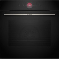 Bosch HBG7742B1 Φούρνος , 71ltr ,ΠΥΡΟΛΥΣΗ ,HomeConnect ,Μαύρος,(Πυρόλυση) +Easy Clean®,Air Fry,SoftClose, SoftOpen,Βοηθός φούρνου με φωνητικό έλεγχο.