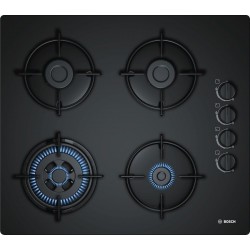 Bosch POH6B6B10 Αυτόνομη βάση Εστιών Αερίου (60cm),7.7KWΔέχεται σκεύος γουόκ3.3KW