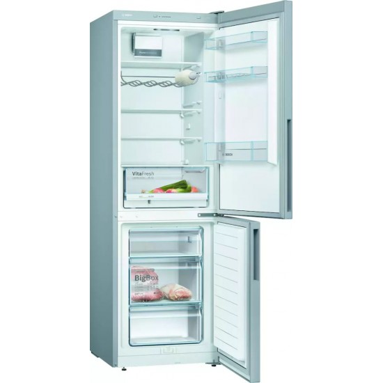 Bosch KGV36VLEAS Ψυγειοκαταψύκτης (308lt) Inox ,(στατικο)lowfrostΥ186xΠ60xΒ65εκ. Bosch KGV36VLEAS Ψυγειοκαταψύκτης (308lt) Inox ,(στατικο)lowfrostΥ186xΠ60xΒ65εκ.