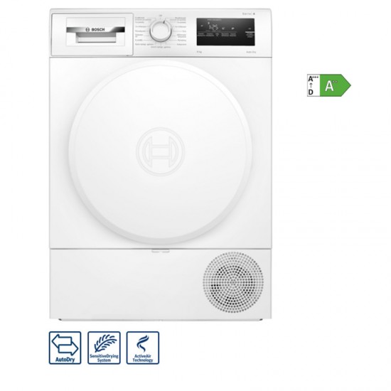 Bosch WTH83208GR Στεγνωτήριο Ρούχων 8kg A++ ,ActiveAir Technology,AutoDry,Γρήγορο στέγνωμα σε 40 λεπτά Bosch WTH83208GR Στεγνωτήριο Ρούχων 8kg A++ ,ActiveAir Technology,AutoDry,Γρήγορο στέγνωμα σε 40 λεπτά